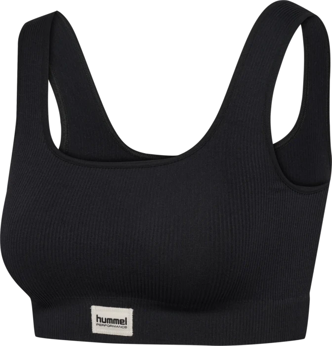 hummel Pulse Rib Sport-BH schwarz (Damen)