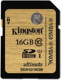 Kingston Ultimate R90/W45 16GB, UHS-I, Class 10