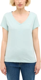 Mustang Beverly V-Neck T-Shirt kurzarm light blue (Damen)