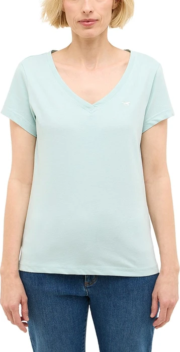 Mustang Beverly V-Neck T-Shirt kurzarm light blue (Damen)