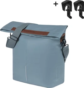 Basil City Shopper MIK Hooks Gepäcktasche graphite blue
