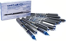 Uni-Ball Eye Fine UB-157 Tintenroller (Mine) schwarz/silber, 12er-Pack