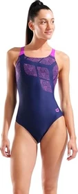 Arena Kikko Badeanzug navy/very fuchsia (Damen)