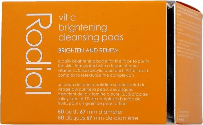 Rodial Vit C Brightening Cleansing Pads, 50 Stück