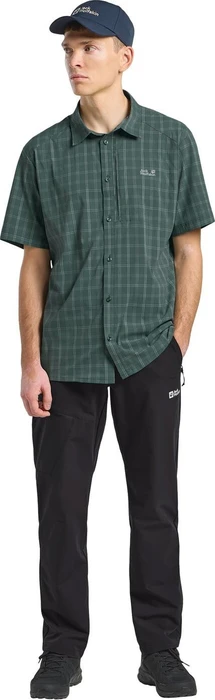 Jack Wolfskin Norbo Hemd kurzarm check sago palm (Herren)