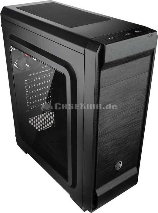 Raijintek Arcadia II, schwarz, Acrylfenster