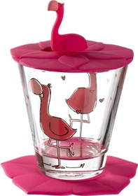 Leonardo Bambini Kinderbecher flamingo, 3-tlg.