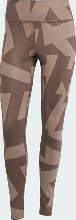 adidas Terrex Multi Printed Laufhose lang trace brown/earth strata (Damen)