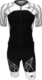 KiWAMi Spider 2 LD Aero Trisuit Triathlon Nasstauchanzug schwarz/weiß (Herren)