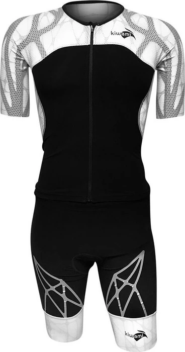 KiWAMi Spider 2 LD Aero Trisuit Triathlon Nasstauchanzug schwarz/weiß (Herren)
