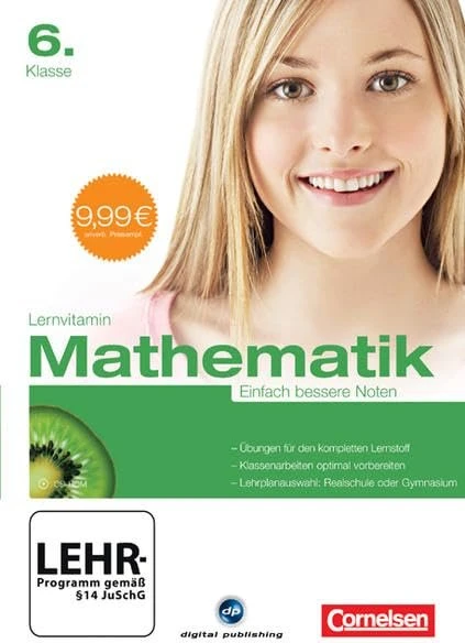 Digital Publishing Lernvitamin Mathematik, 6. Klasse (deutsch) (PC)