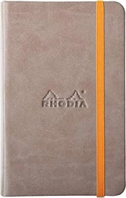 Rhodia Rhodiarama Notizbuch, A6, liniert, Hardcover, taupe, 96 Blatt