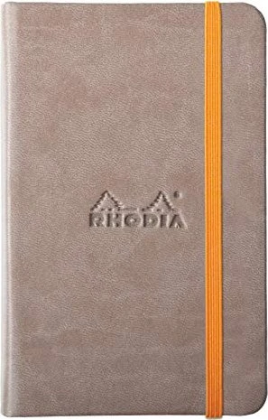 Rhodia Rhodiarama Notizbuch, A6, liniert, Hardcover, taupe, 96 Blatt