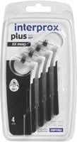 Dentaid Interprox Plus Interdentalbürste xx-maxi schwarz, 4 Stück