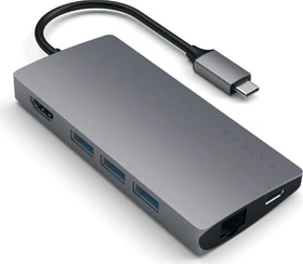 Satechi Aluminium Type-C Multi-Port Adapter 4K V2, space gray, USB-C 3.0