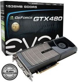 EVGA GeForce GTX 480, 1.5GB GDDR5, 2x DVI, Mini HDMI (015-P3-1480-BR)
