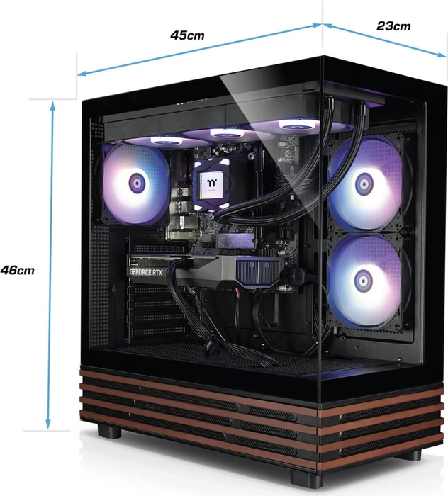 Thermaltake FTW A-Line LCS, Black, Ryzen 7 8700F, 32GB RAM, 1TB SSD, GeForce RTX 5060 Ti