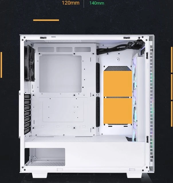 Thermaltake Divider 300 TG ARGB Snow Edition, weiß, Glasfenster