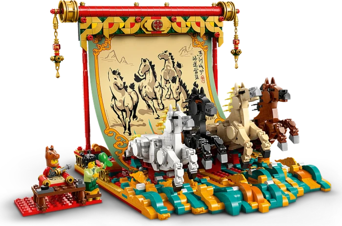 LEGO Leinwand mit Galoppierenden Pferden