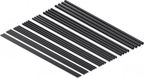DeLOCK Schrumpfschlauch Sortiment, 200mm, schwarz, 28 Stück