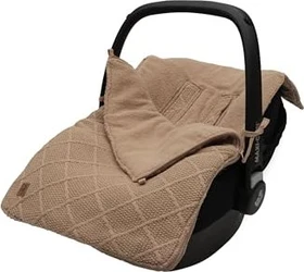 Jollein Fußsack Gruppe 0+ 3/5 Punkte Check Knit biscuit