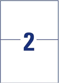 Avery-Zweckform Etiketten antimikrobiell, A5, wetterfest, transparent, 10 Blatt (20 Etiketten)