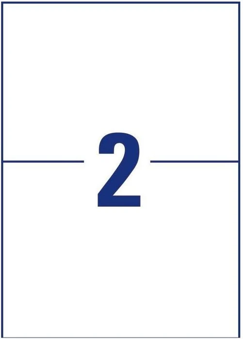 Avery-Zweckform Etiketten antimikrobiell, A5, wetterfest, transparent, 10 Blatt (20 Etiketten)