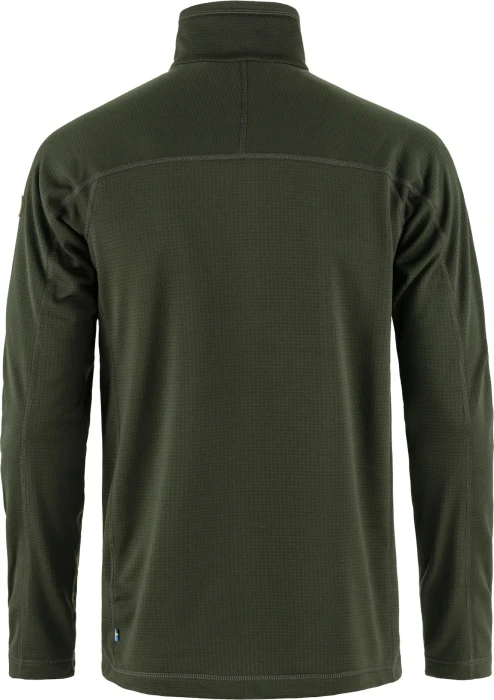 Fjällräven Abisko Lite Fleece Half Zip Funktionsshirt langarm deep forest (Herren)