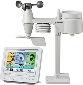 Bresser W-LAN Farbwettercenter Profi Sensor 5in1 Funkwetterstation, digital