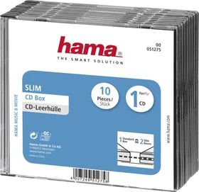 Hama CD-Leerhülle Slim, 10 Stück