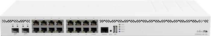 MikroTik RouterBOARD Rackmount Gigabit Router, 16x RJ-45, 2x SFP+