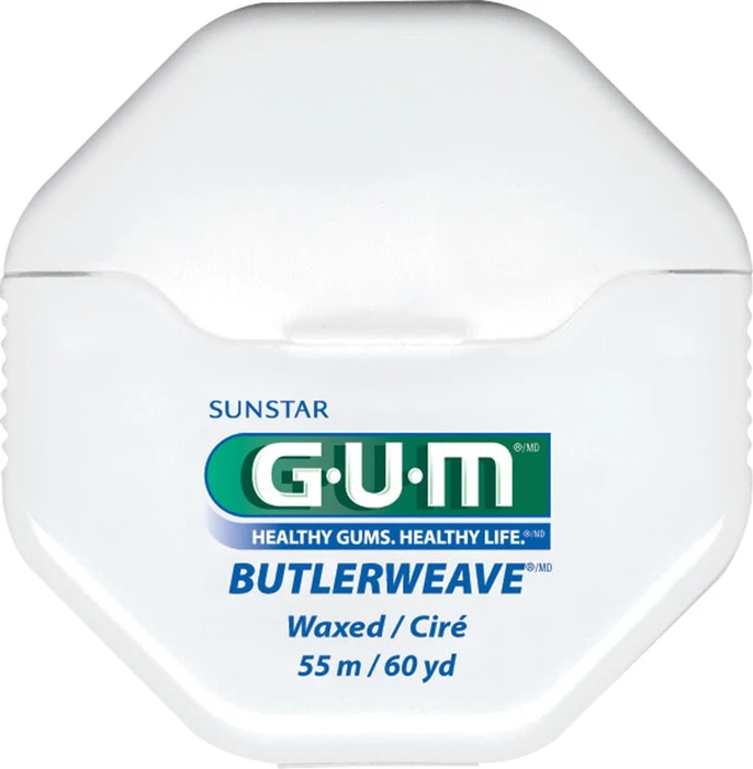 Sunstar Gum Zahnseide ButlerWeave gewachst mint, 55m