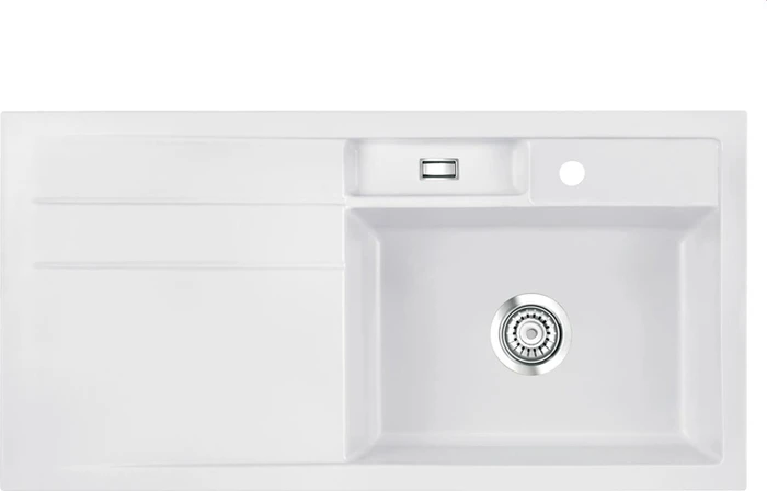 systemceram Bela 100 Einbau Becken rechts satin