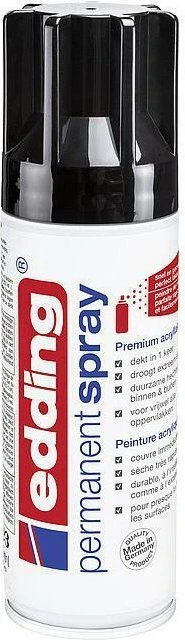 edding 5200 Permanentspray Premium-Acryllack RAL 9005 tiefschwarz glänzend, 200ml