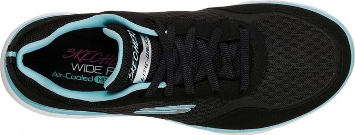 Skechers Flex Appeal 3.0 Go Forward schwarz/türkis (Damen)