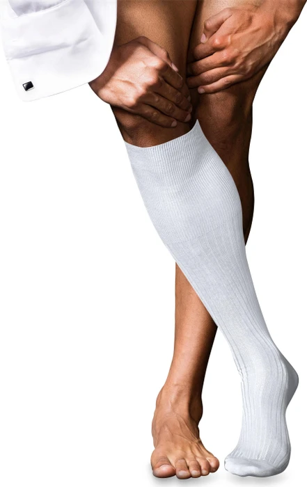Falke No. 10 Pure Fil d'Écosse Socken weiß (Herren)