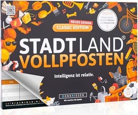 Stadt Land Vollpfosten - Classic Edition - "Intelligenz ist relativ"