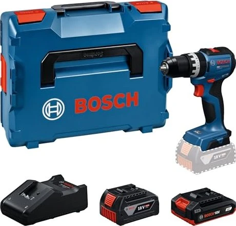 Bosch Professional GSB 18V-52 Akku-Schlagbohrschrauber inkl. L-Boxx + 2 Akkus 2.0/4.0Ah