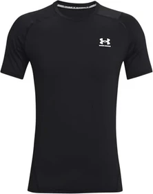 Under Armour HeatGear Armour Funktionsshirt kurzarm schwarz/weiß (Herren)