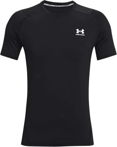 Under Armour HeatGear Armour Funktionsshirt kurzarm schwarz/weiß (Herren)