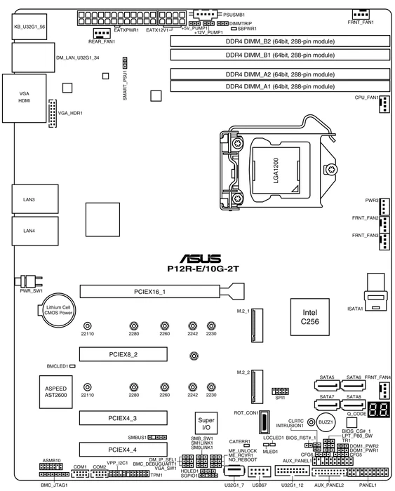 ASUS P12R-E/10G-2T (Intel 1200)
