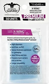 Ultimate Guard Board Game Sleeves 50 X-Wing Miniatures Game and more transparent