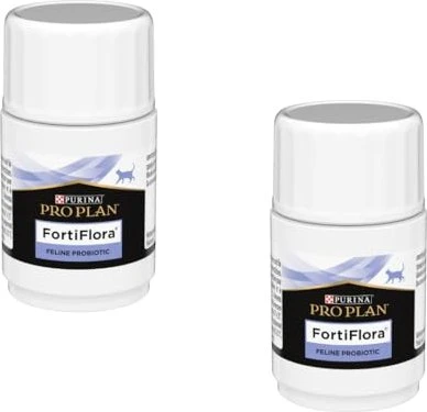 Purina Pro Plan Feline FortiFlora, Probiotika für Katzen Kauwürfel, 60 Stück