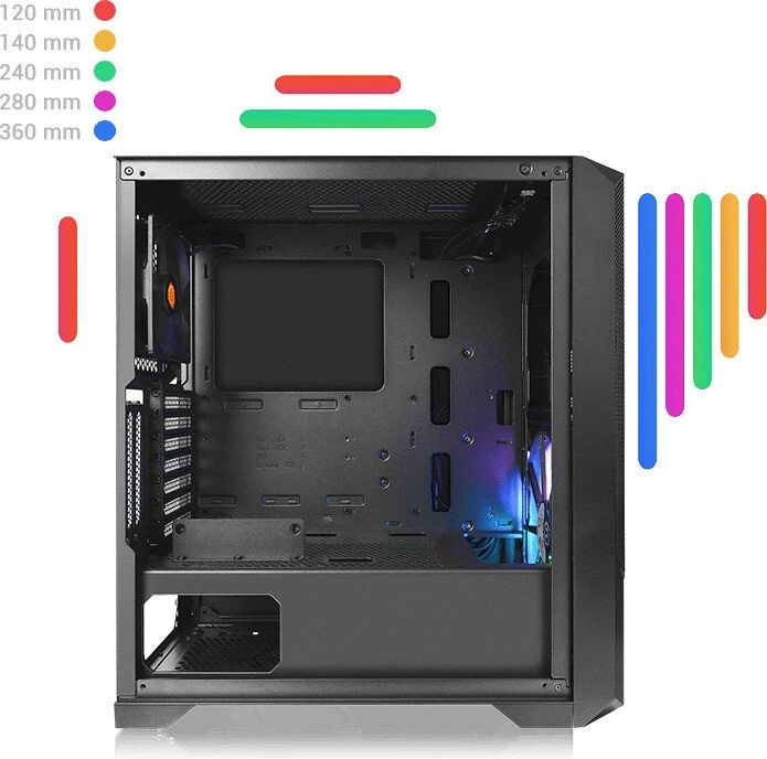 Thermaltake Commander G33 ARGB, Glasfenster