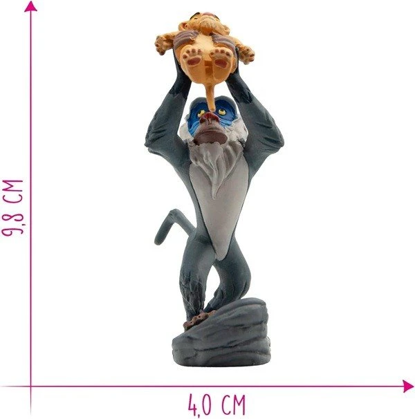 Bullyland Comic World - König der Löwen - Rafiki mit Baby Simba
