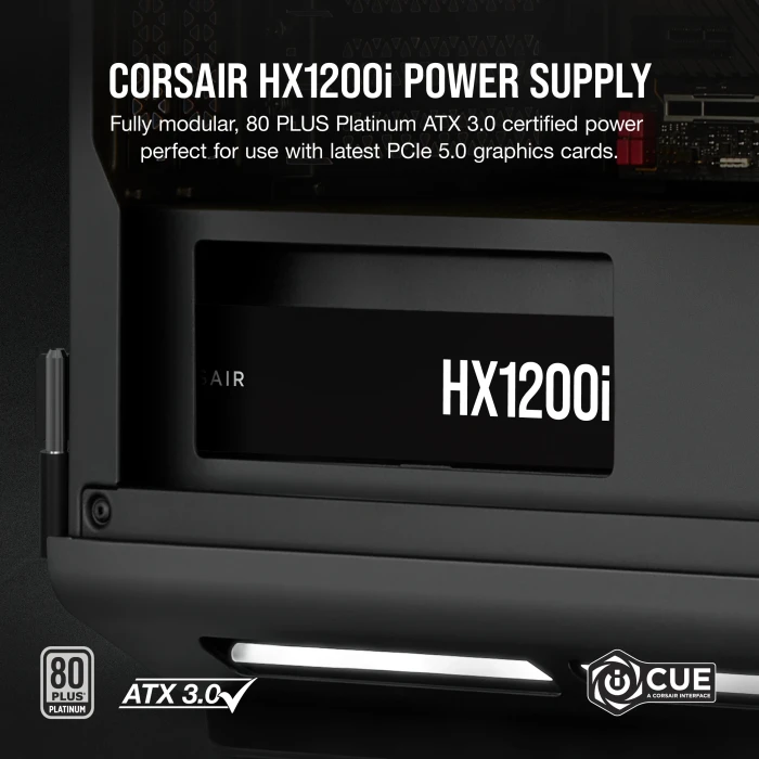 Corsair HXi Series 2023 HX1200i 1200W, ATX 3.1