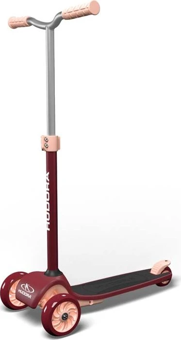 Hudora Tri Kickboard bordeaux