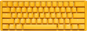 Ducky One 3 Yellow Mini PBT, LEDs RGB, MX SPEED RGB Silver, USB, UK