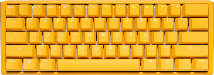 Ducky One 3 Yellow Mini PBT, LEDs RGB, MX SPEED RGB Silver, USB, UK