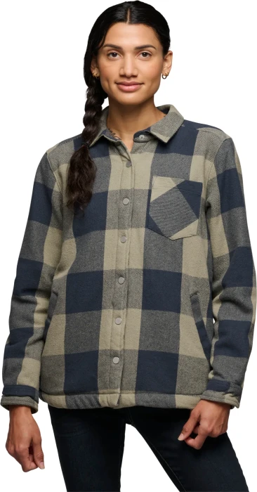 Black Diamond Project Lined Flannel Hemd langarm charcoal/pine smoke (Damen)